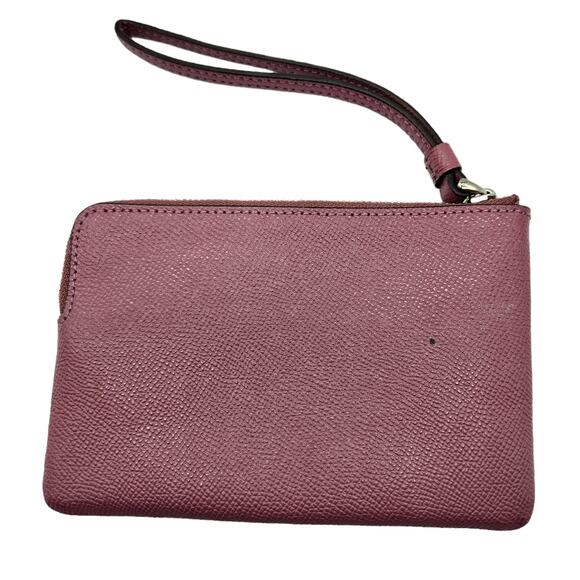 Coach Crossgrain Pebble Leather Wristlet Credit Card Holder Size 6 x 4 - Picture 2 of 5